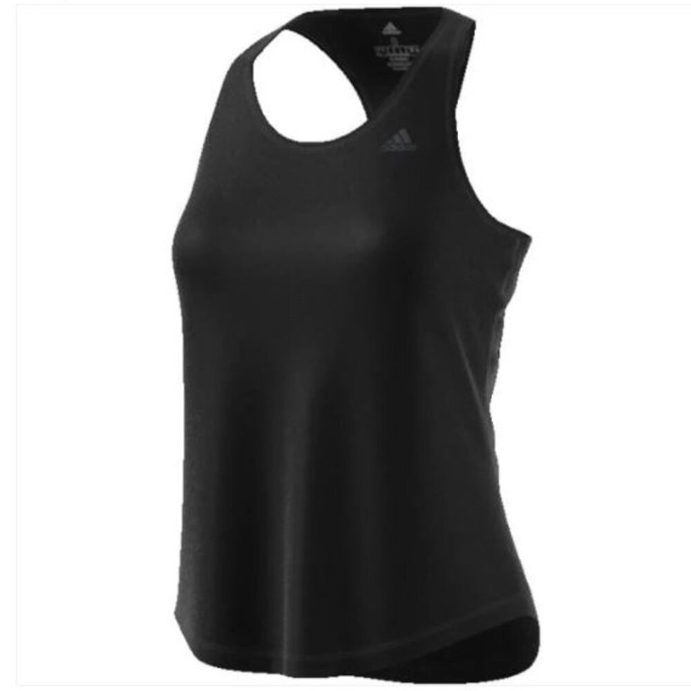 Adidas Run It W Women Running Tank Black - XS - Athletic Tank Top